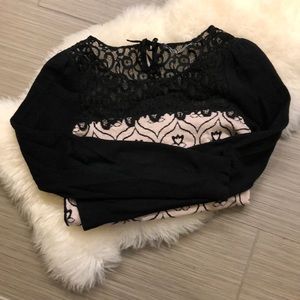 Anthropologie sweater with lace